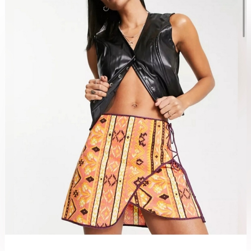 🆕 FREE PEOPLE WRAP SKIRT ( Sz 4 )